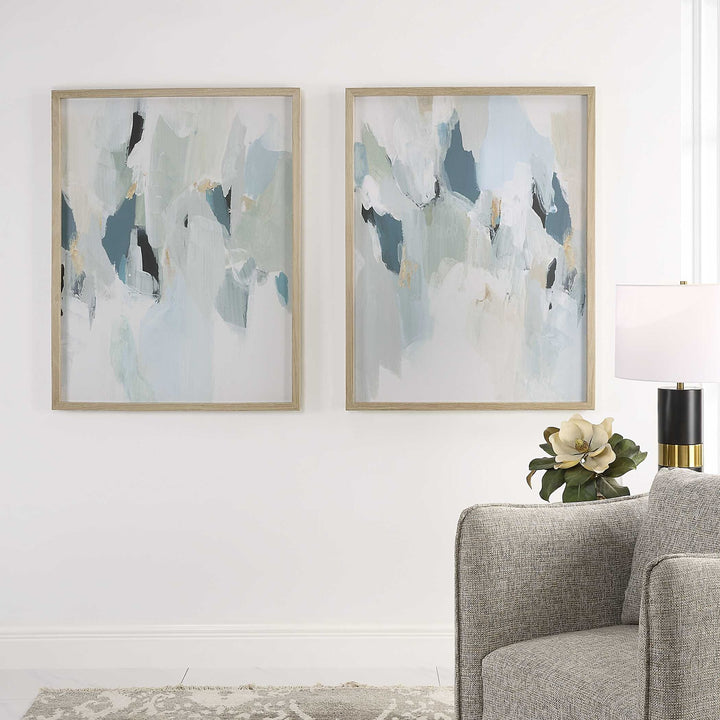 UTTERMOST SEABREEZE ABSTRACT FRAMED CANVAS PRINTS - Art
