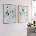 UTTERMOST Seabreeze Abstract Framed Canvas Prints Set Of 2 - Art