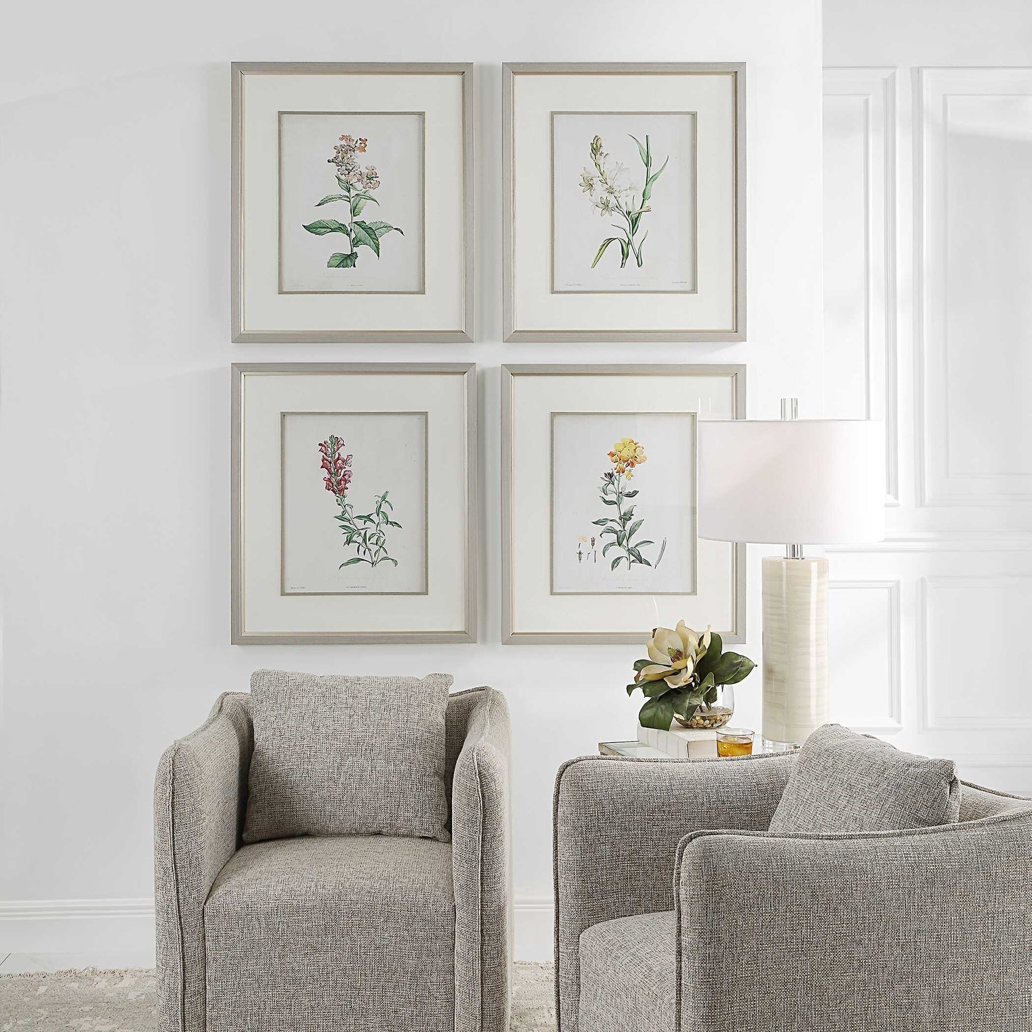 UTTERMOST HEIRLOOM BLOOMS STUDY FRAMED PRINTS - Art