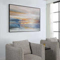 UTTERMOST SEAFARING DUSK HAND PAINTED ABSTRACT ART - Art