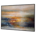 UTTERMOST Seafaring Dusk Hand Painted Abstract Art - Art