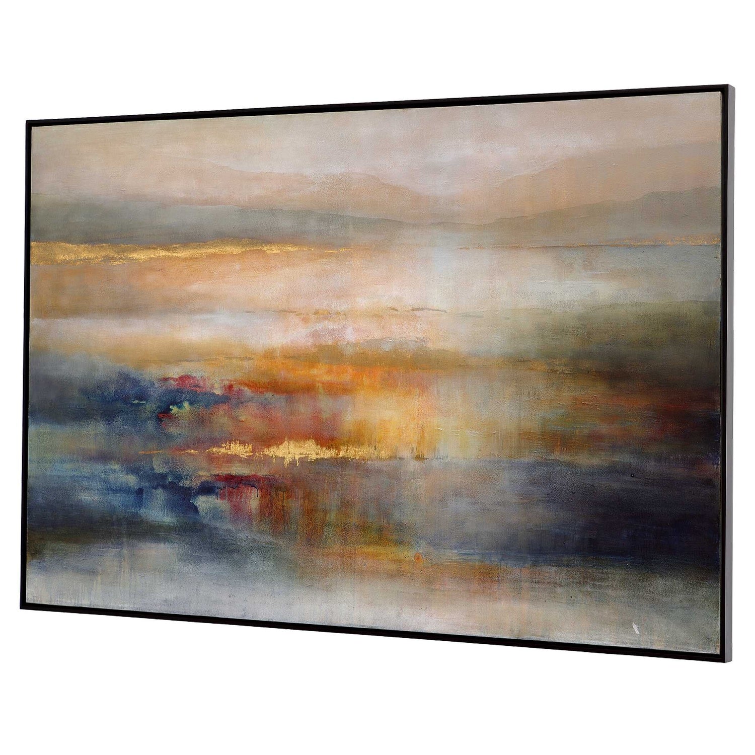 UTTERMOST Seafaring Dusk Hand Painted Abstract Art - Art