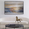 UTTERMOST Seafaring Dusk Hand Painted Abstract Art - Art