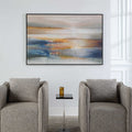 UTTERMOST SEAFARING DUSK HAND PAINTED ABSTRACT ART - Art