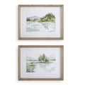 UTTERMOST Serene Lake Framed Prints Set Of 2 - Art