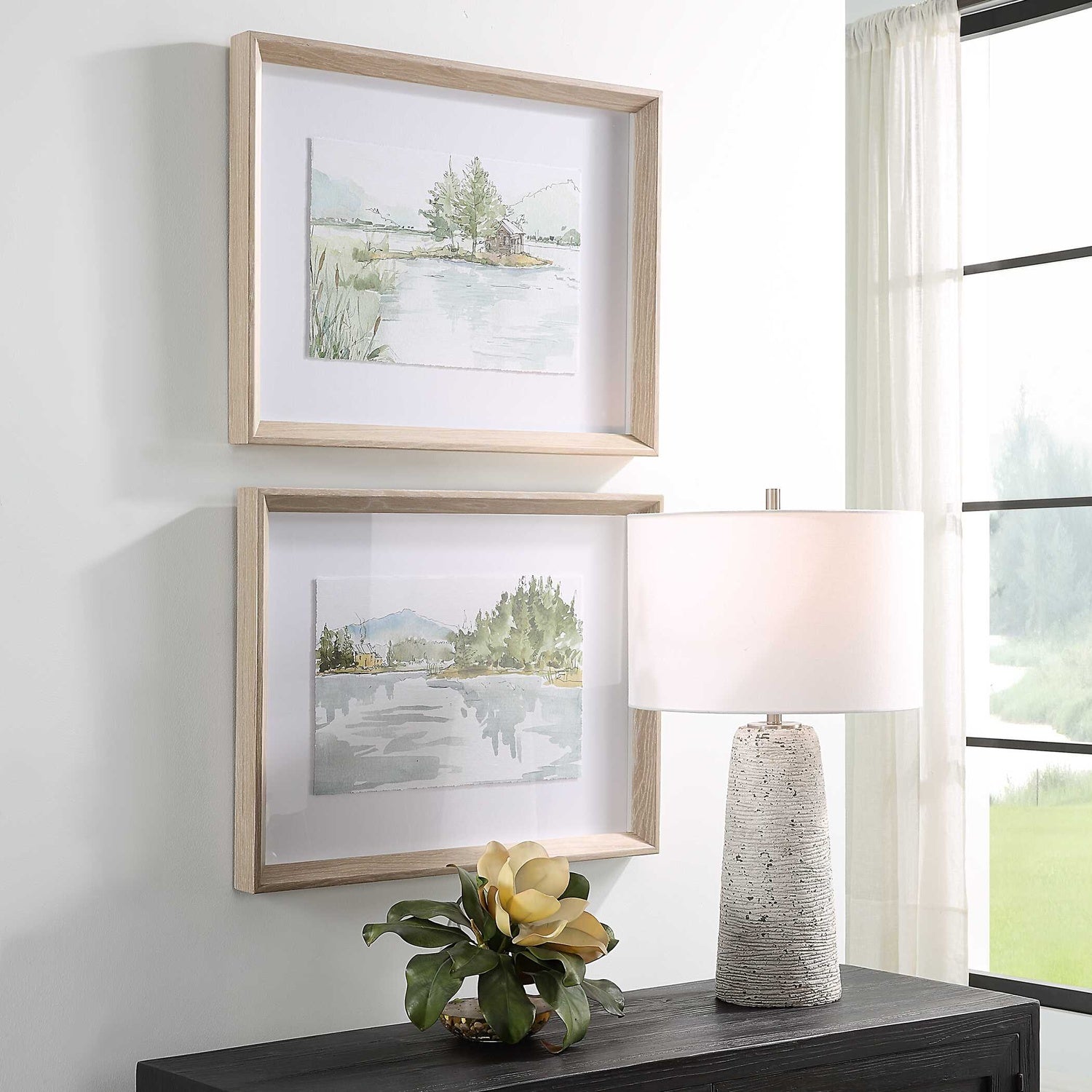 UTTERMOST SERENE LAKE FRAMED PRINTS - Art