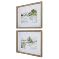 UTTERMOST Serene Lake Framed Prints Set Of 2 - Art