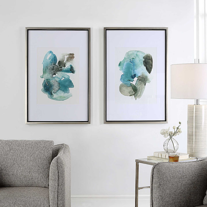 UTTERMOST Blueprints Watercolor Prints Set Of 2 - Art