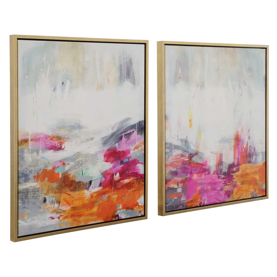 UTTERMOST Color Theory Framed Abstract Art Set Of 2 - Art