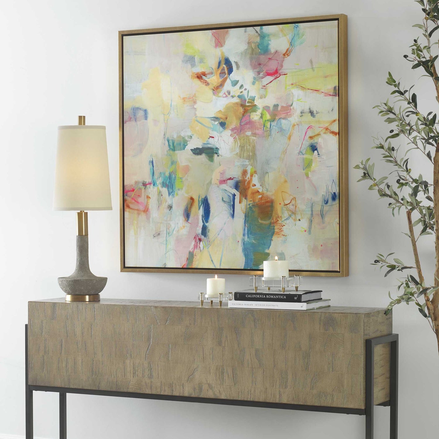 UTTERMOST PARTY TIME FRAMED ABSTRACT ART - Art