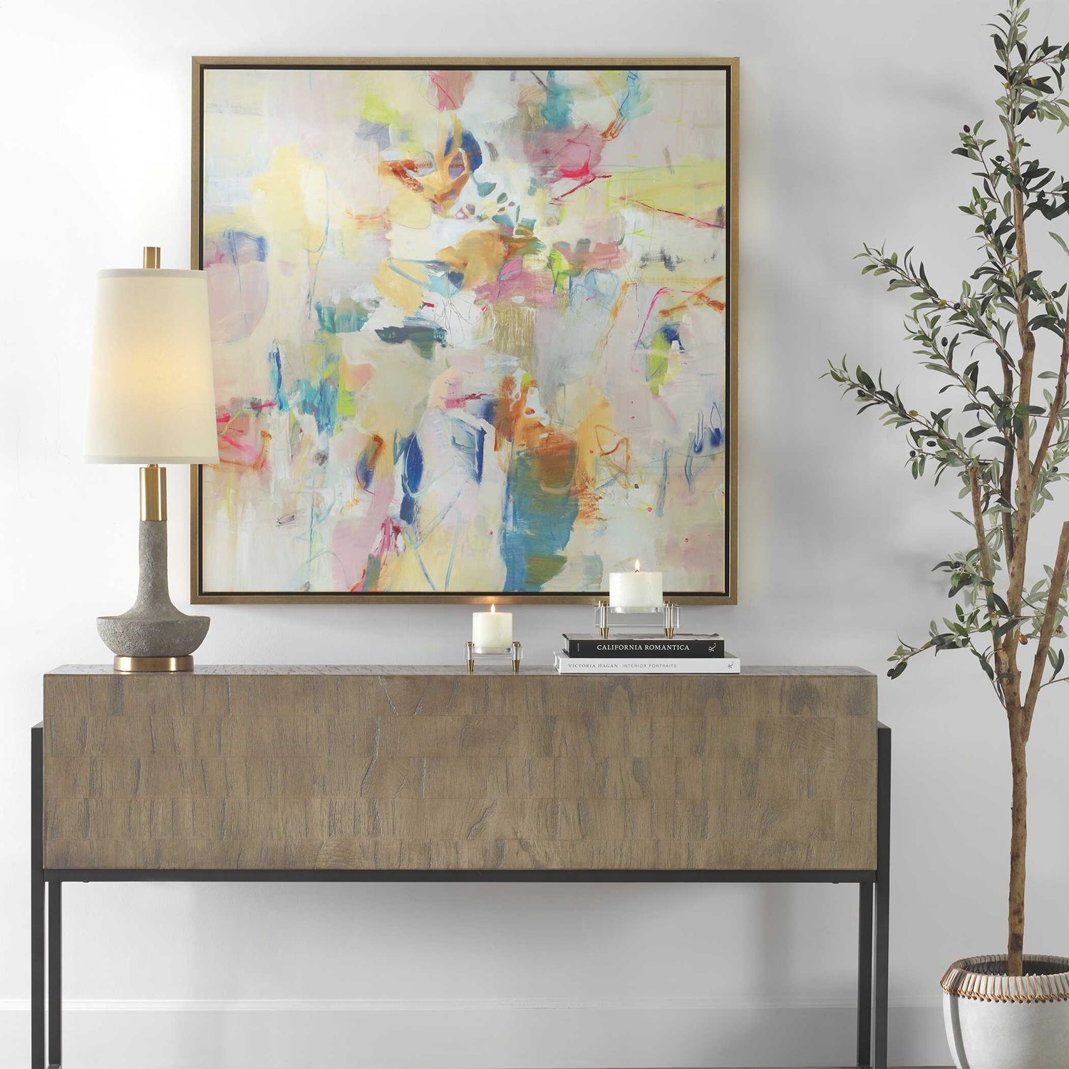UTTERMOST PARTY TIME FRAMED ABSTRACT ART - Art
