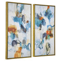 UTTERMOST Casual Moments Framed Abstract Art Set Of 2 - Art