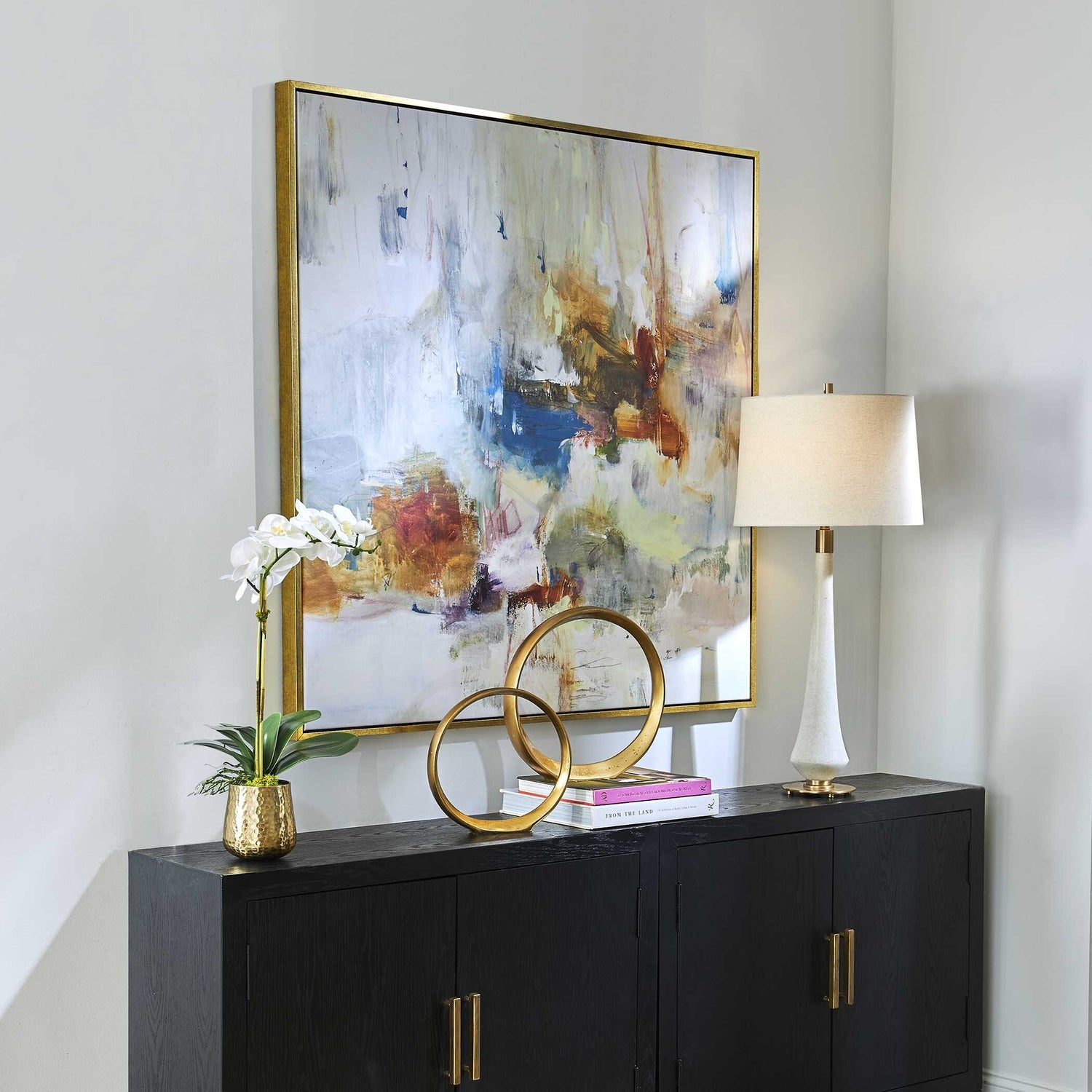 UTTERMOST In The Beginning Framed Abstract Art - Art