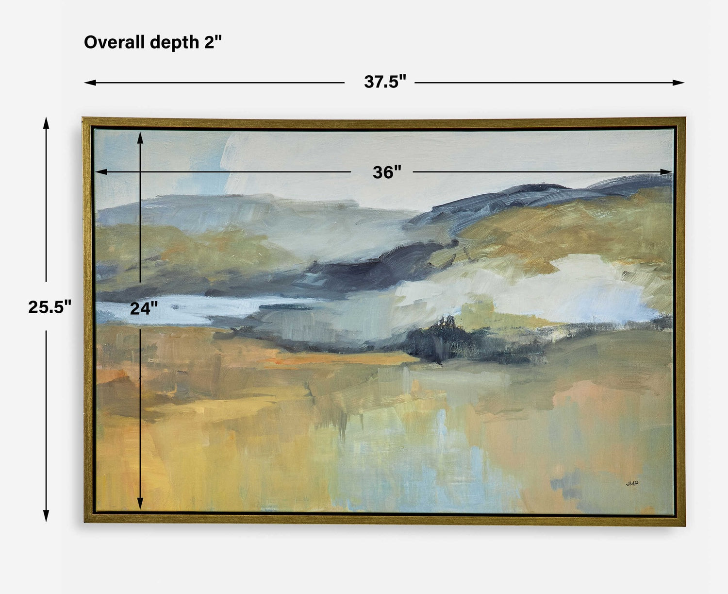 UTTERMOST FOLDED HILLS FRAMED LANDSCAPE ART - Art