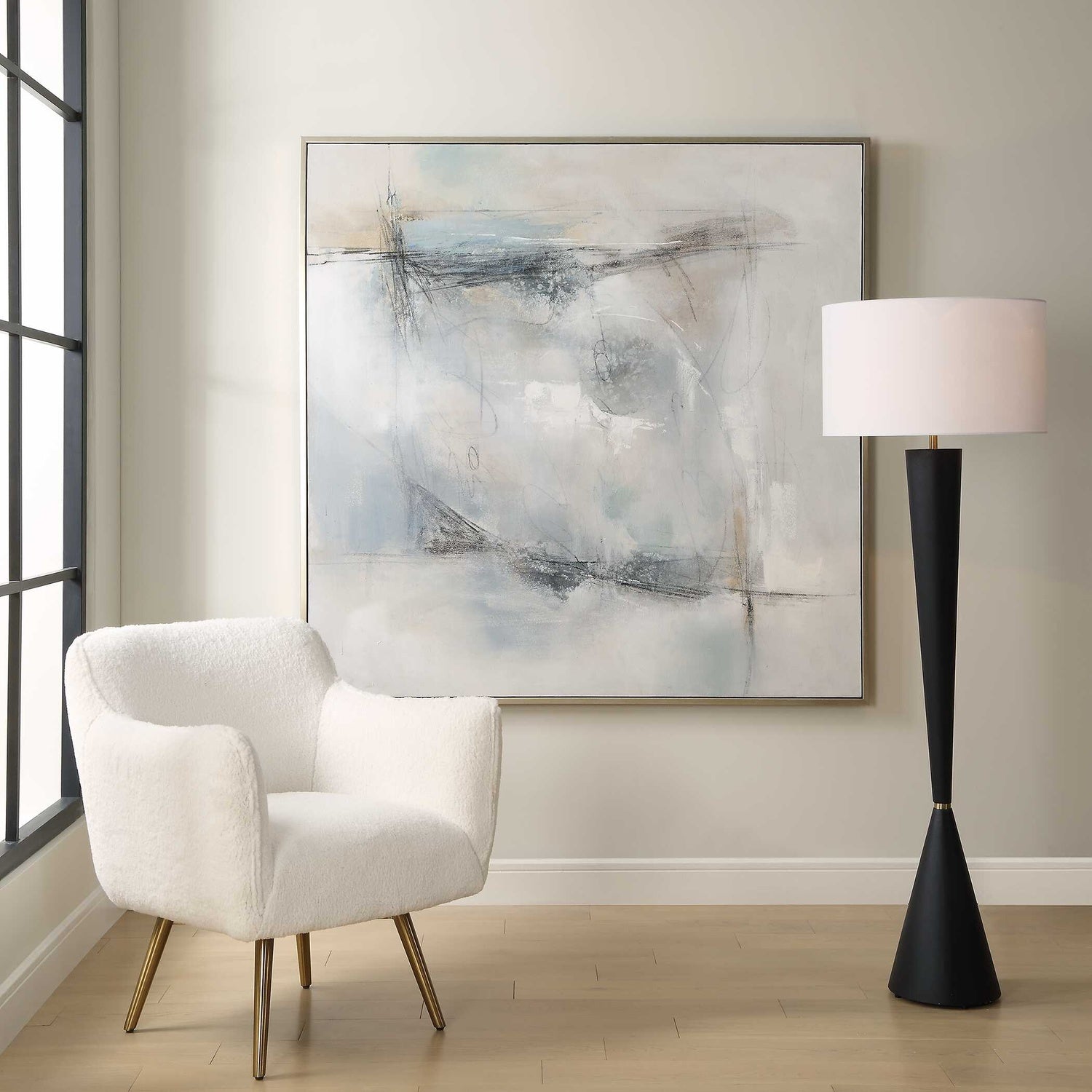 UTTERMOST Contort Hand Painted Abstract Art - Art