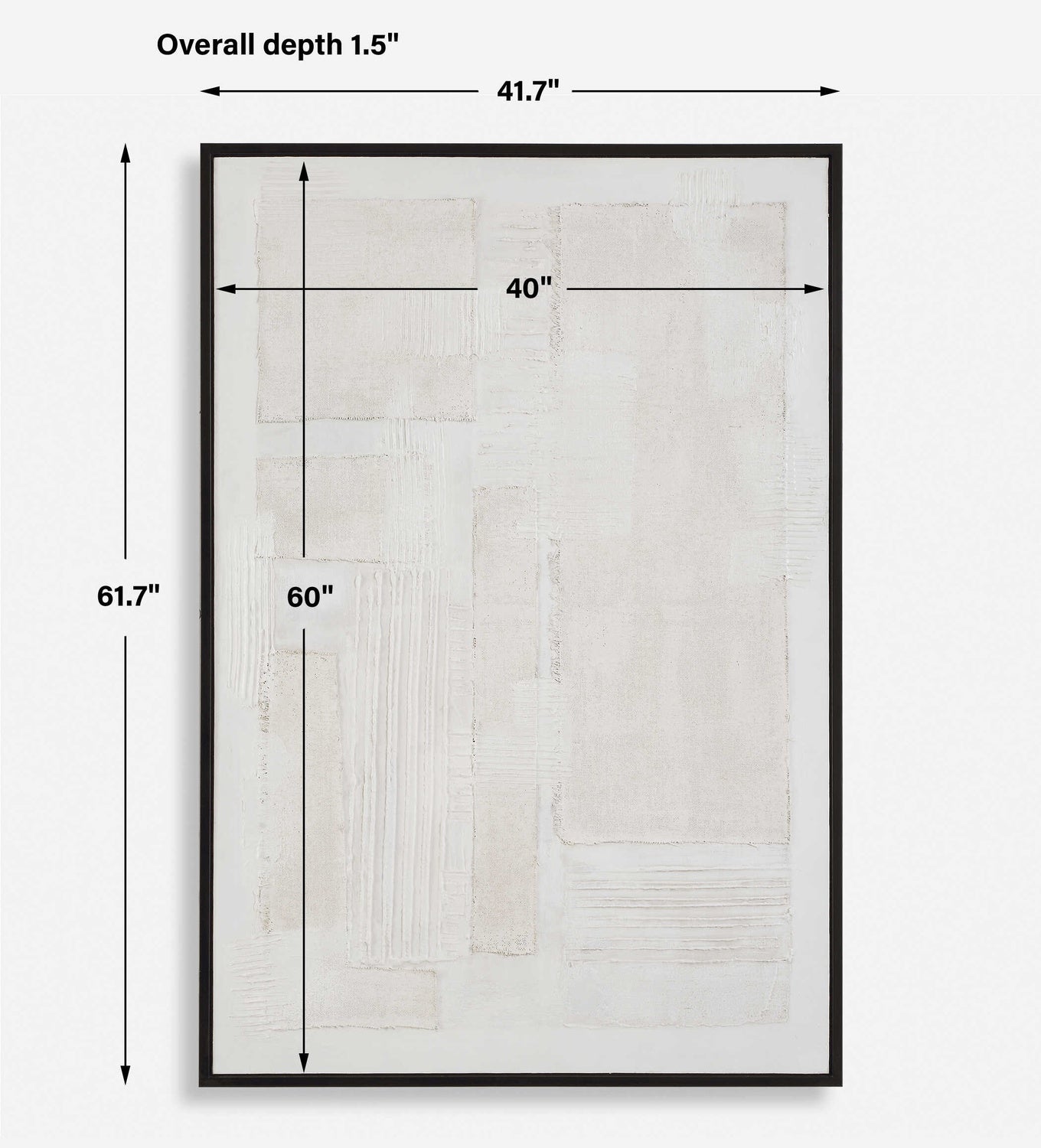 UTTERMOST CLEAN SLATE HAND PAINTED CANVAS - Art