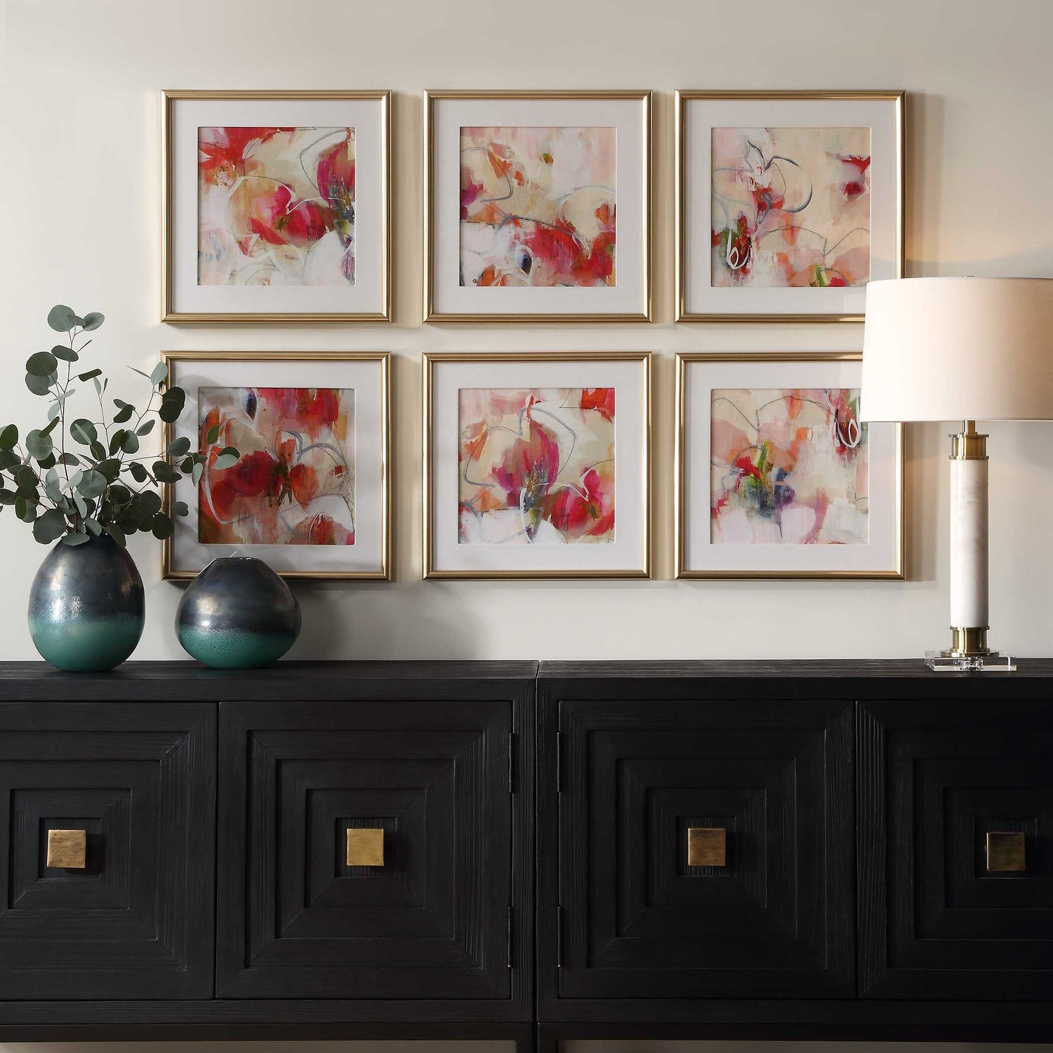 UTTERMOST Fresh Start Abstract Prints Set Of 6 - Art