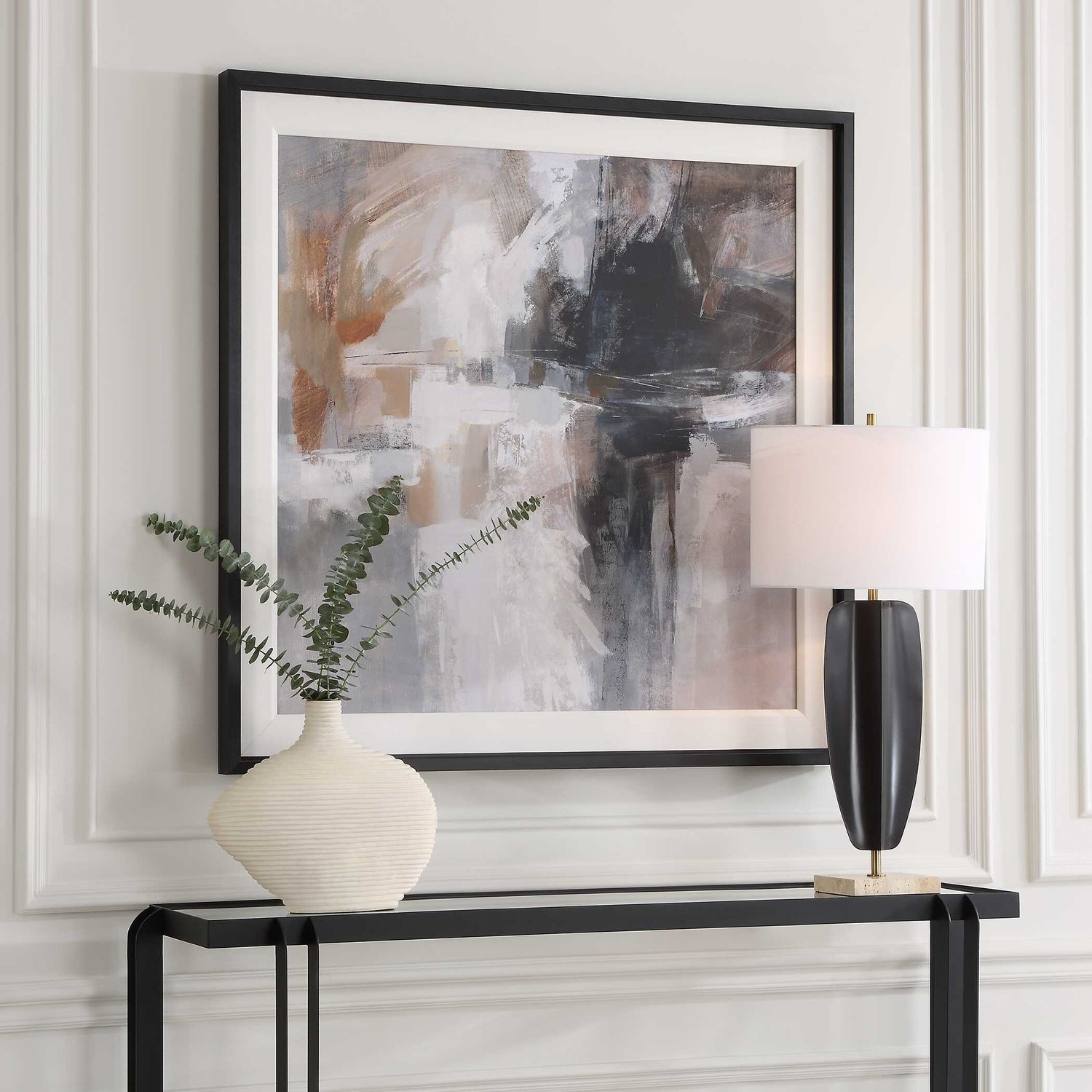 UTTERMOST WINGS NEUTRAL ABSTRACT FRAMED PRINT - Art