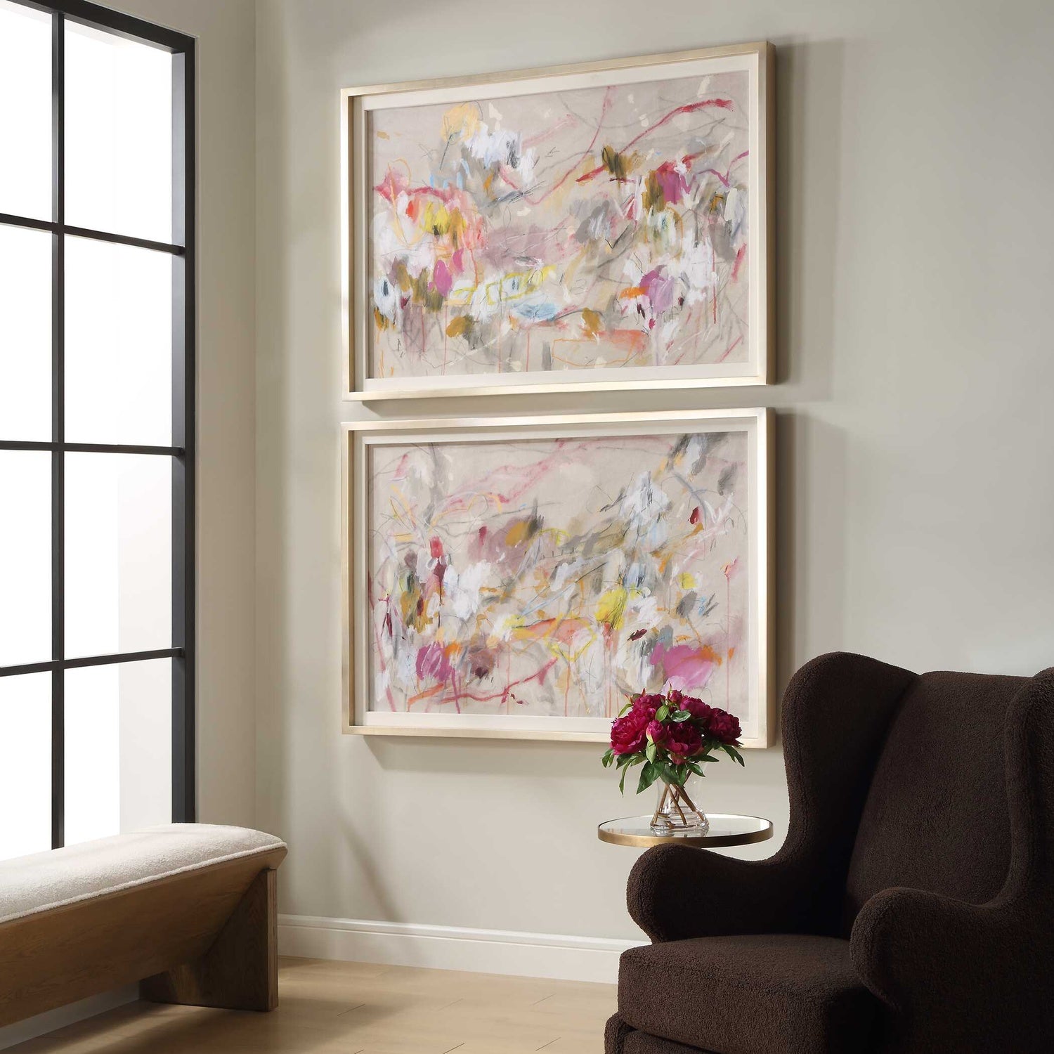 UTTERMOST METROPOLITAN RUSH ABSTRACT PRINTS - Art