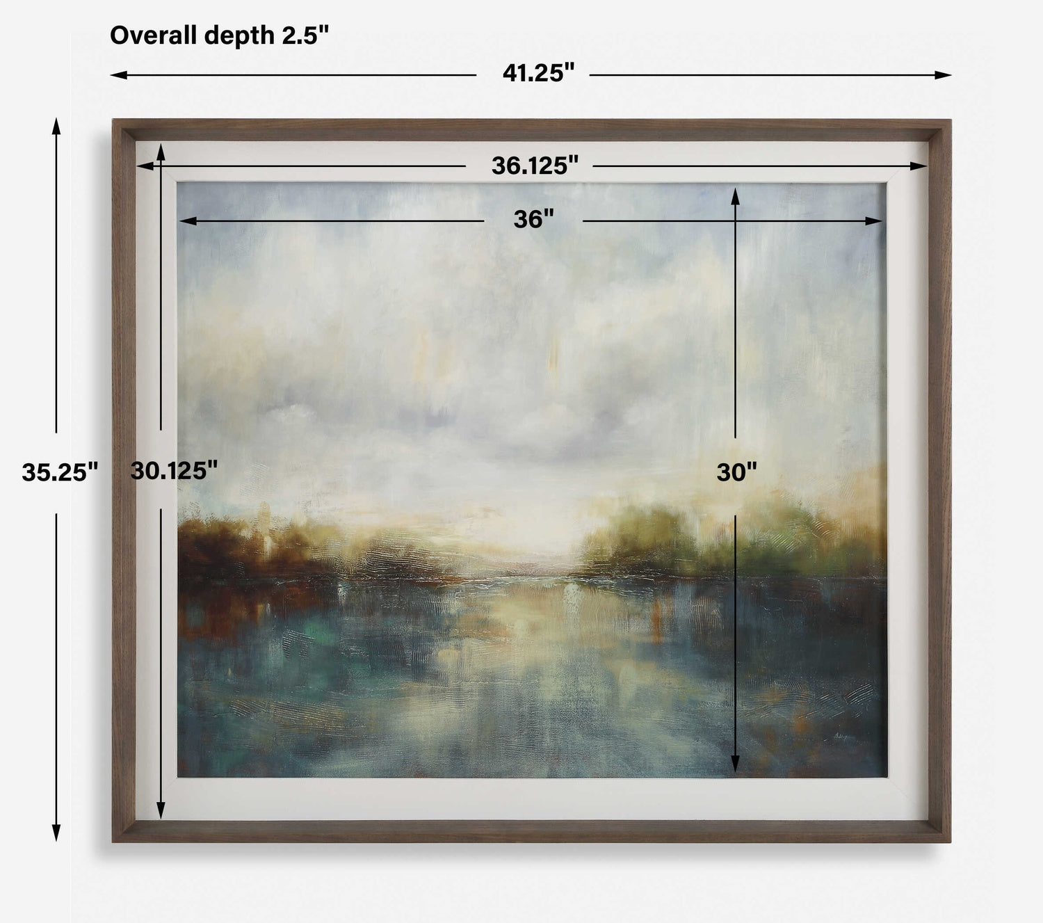 UTTERMOST REVERIE FRAMED ABSTRACT LAKE PRINT - Art