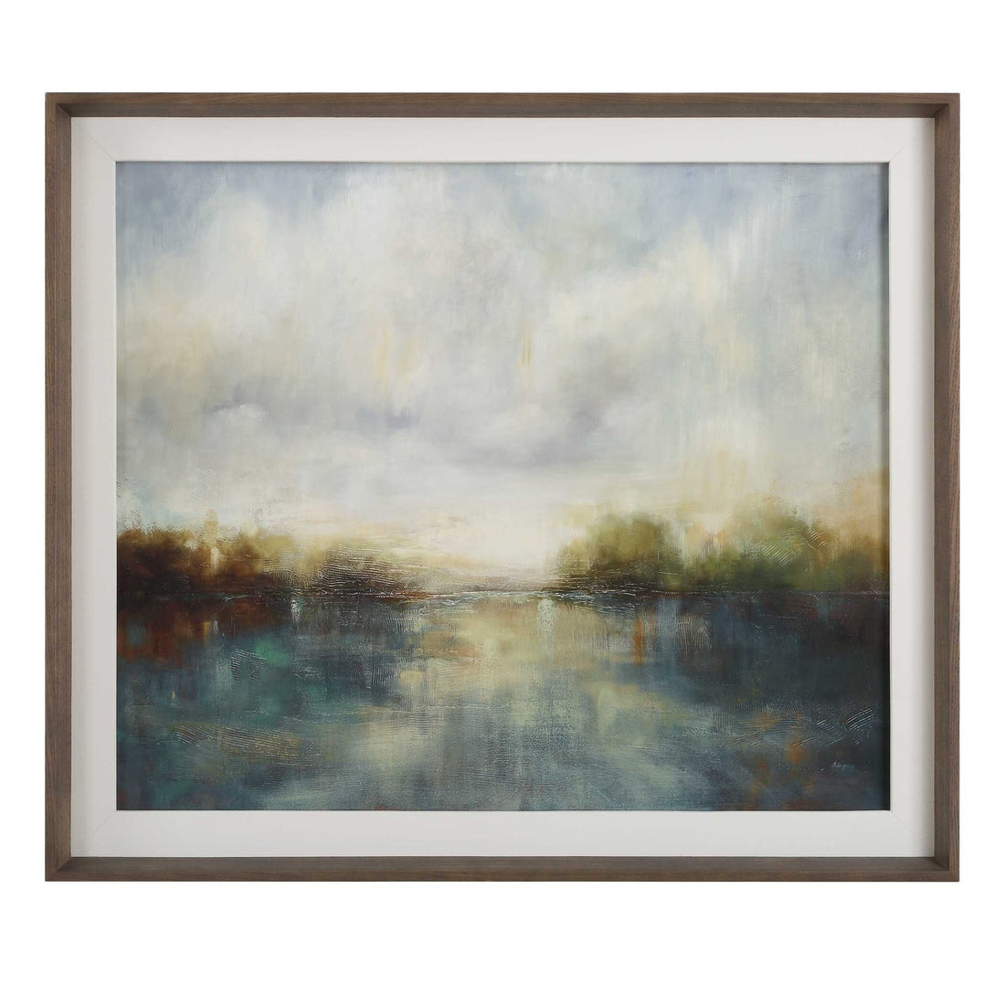 UTTERMOST Reverie Framed Abstract Lake Print - Art