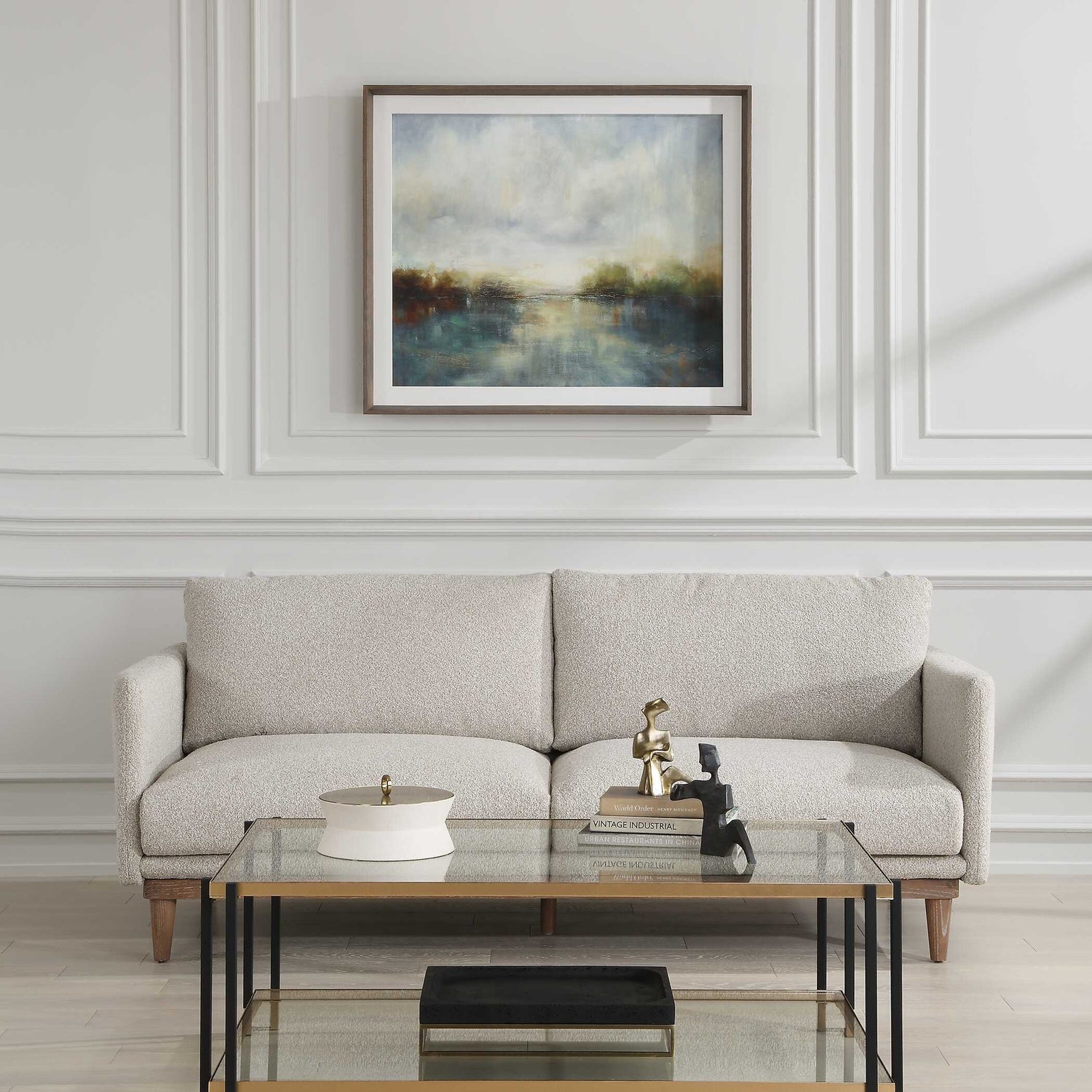 UTTERMOST Reverie Framed Abstract Lake Print - Art