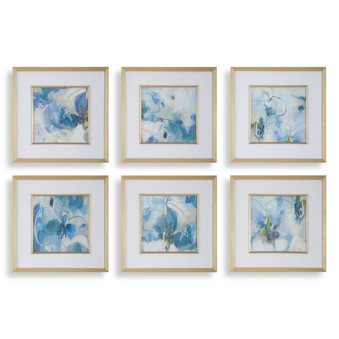 UTTERMOST Fresh Start Abstract Prints Set Of 6 - Art