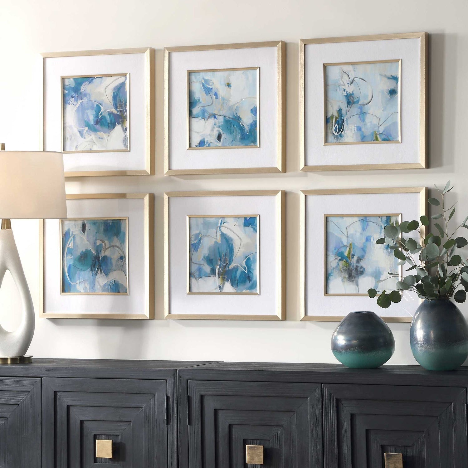 UTTERMOST Fresh Start Abstract Prints Set Of 6 - Art