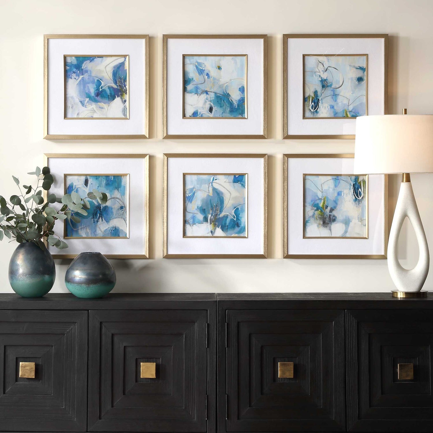 UTTERMOST Fresh Start Abstract Prints Set Of 6 - Art