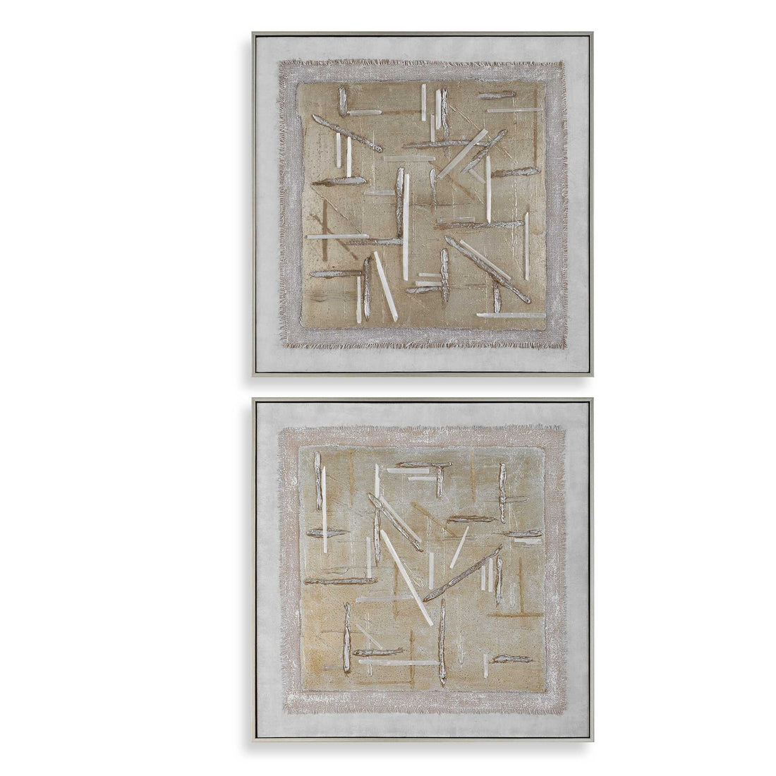UTTERMOST Unpredictable Hand Painted Canvases Set Of 2 - Art