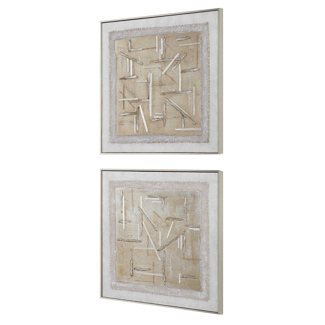 UTTERMOST Unpredictable Hand Painted Canvases Set Of 2 - Art