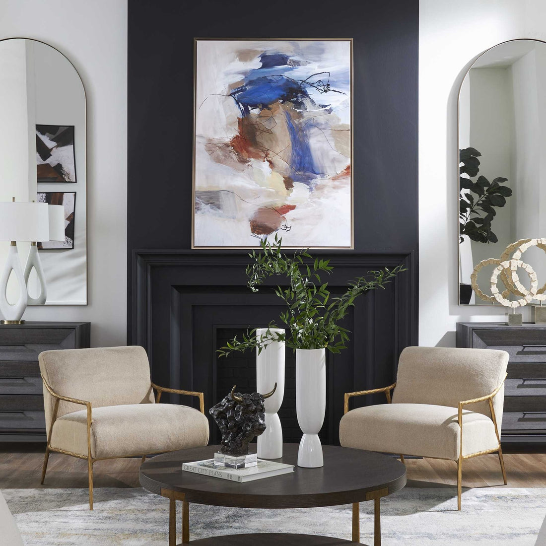 UTTERMOST Subtle Nuances Framed Abstract Art - Art
