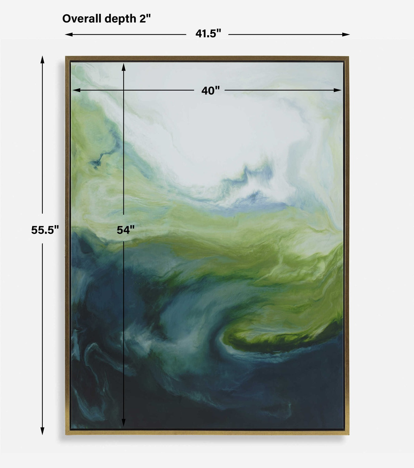 UTTERMOST SERENE FRAMED ABSTRACT ART - Art
