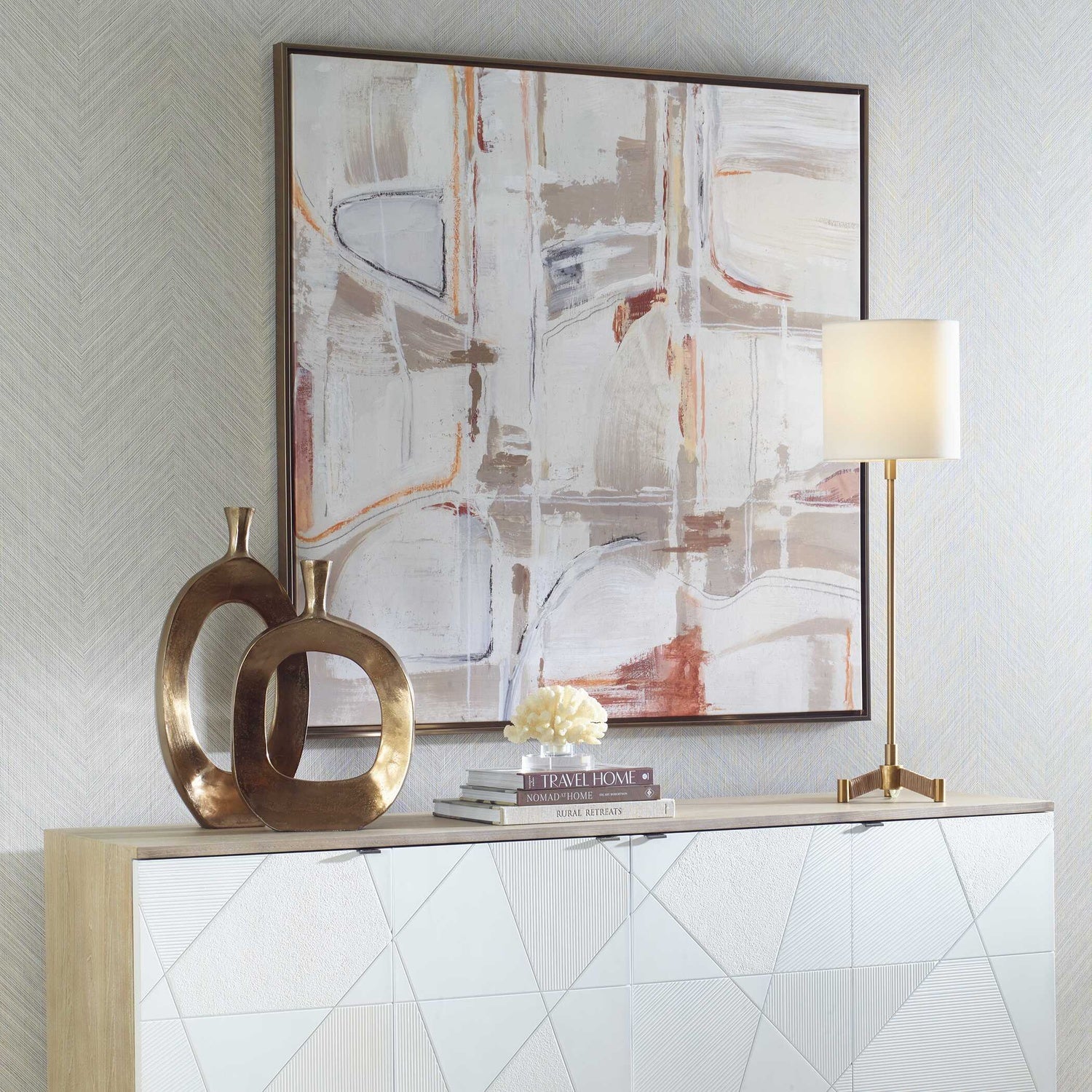 UTTERMOST NEUTRAL NIRVANA ABSTRACT CANVAS ART - Art