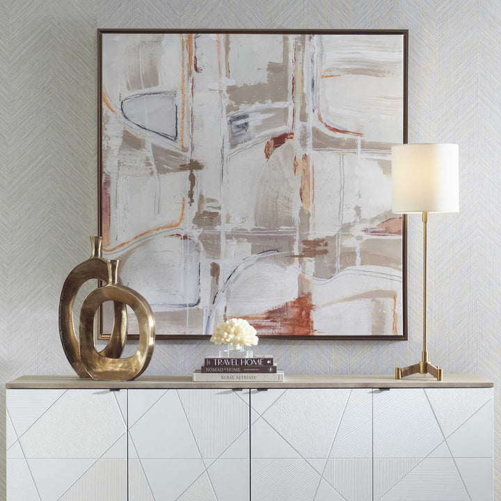 UTTERMOST NEUTRAL NIRVANA ABSTRACT CANVAS ART - Art