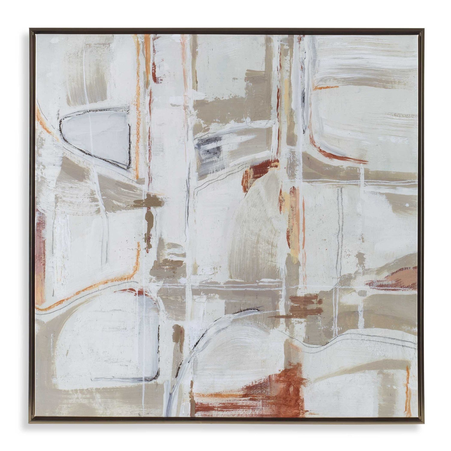 UTTERMOST NEUTRAL NIRVANA ABSTRACT CANVAS ART - Art