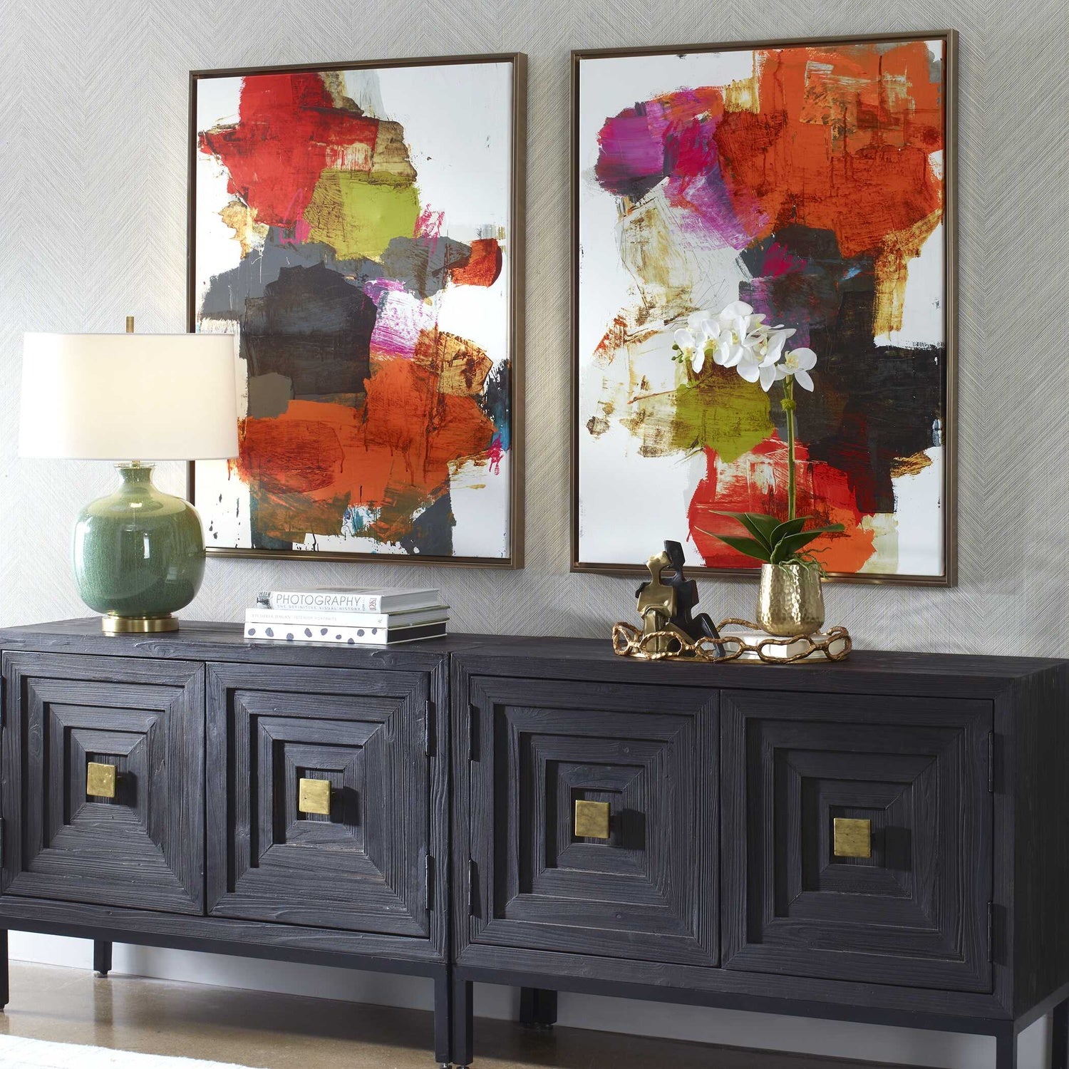 UTTERMOST TRIED AND TRUE FRAMED ABSTRACT ART - Art