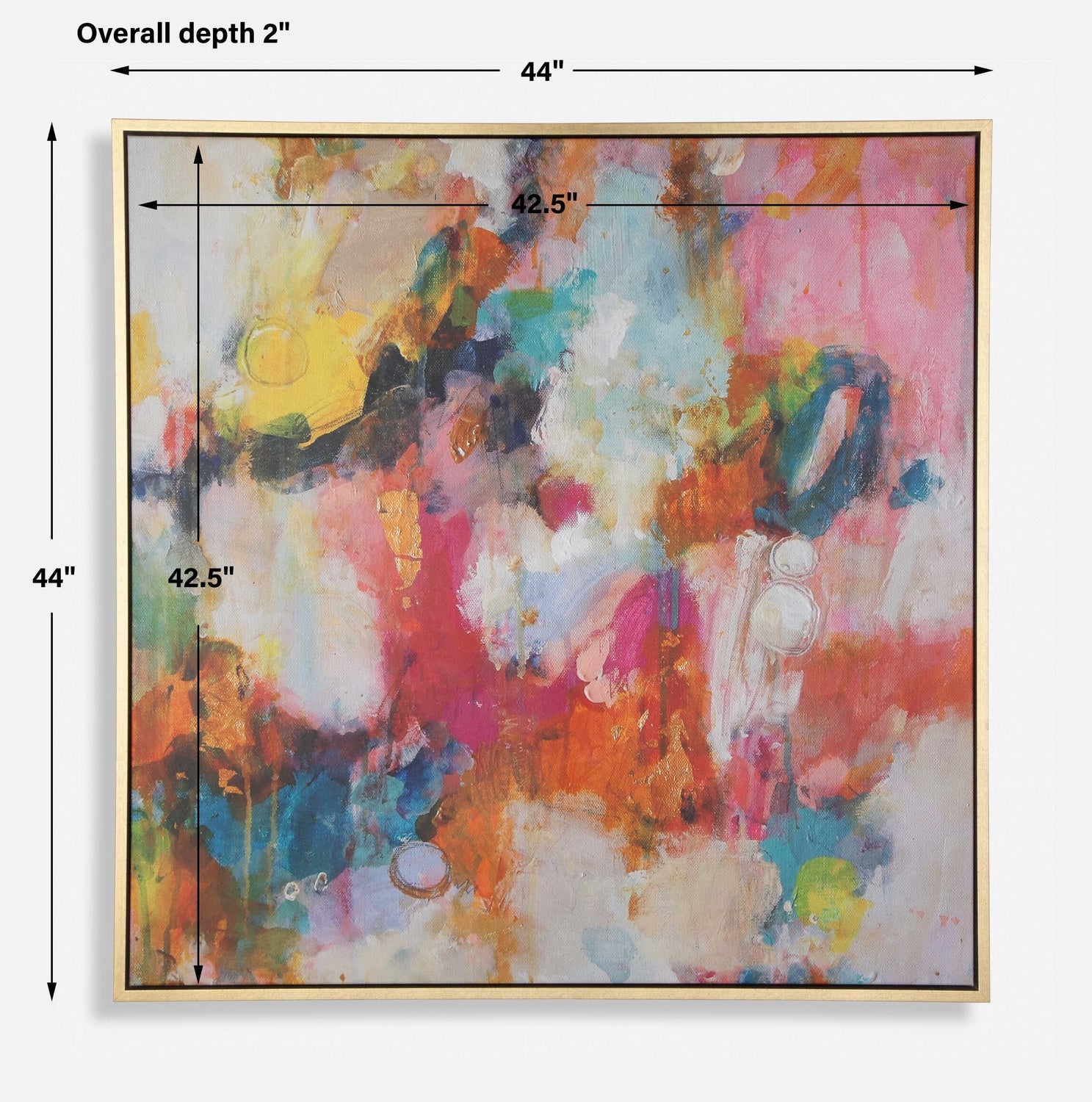 UTTERMOST A COLORFUL MINDSET FRAMED ABSTRACT ART - Art