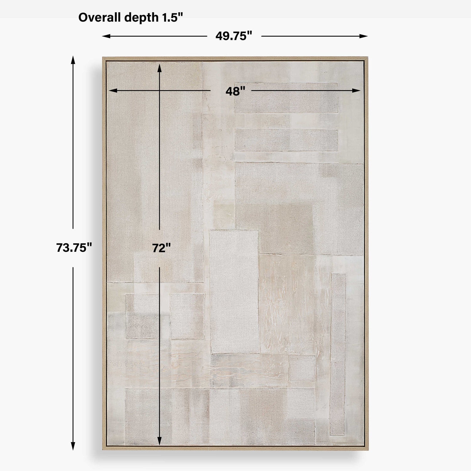 UTTERMOST ERASE CANVAS ABSTRACT ART - Art