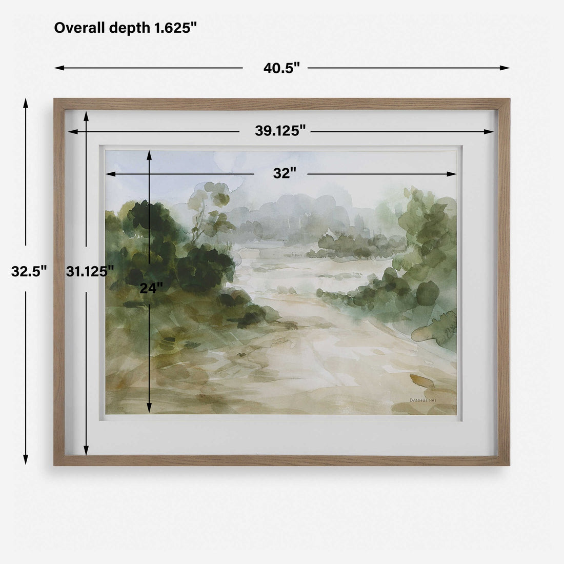 UTTERMOST VERDANT WATERCOLOR LANDSCAPE PRINT - Art