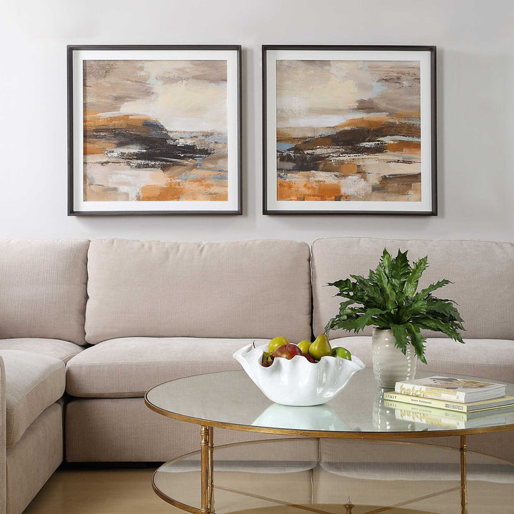 UTTERMOST CINNAMON SHORE FRAMED PRINTS - Art