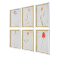 UTTERMOST Wild Flourish Framed Floral Prints Set Of 6 - Art
