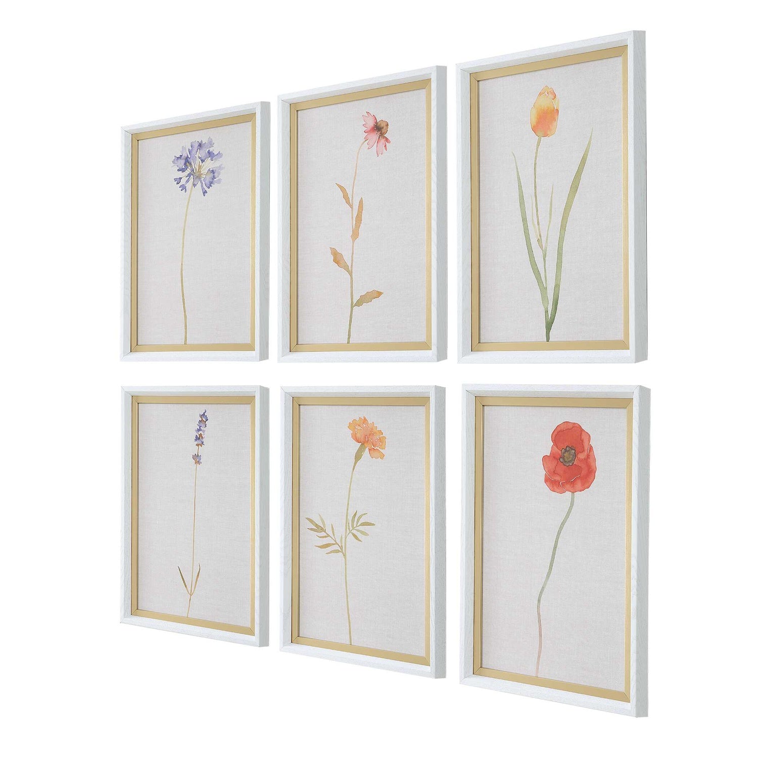 UTTERMOST WILD FLOURISH FRAMED FLORAL PRINTS - Art