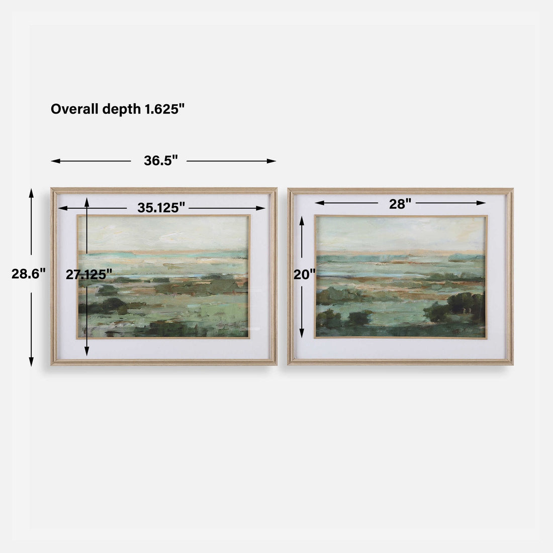 UTTERMOST WARM VALLEY FRAMED PRINTS - Art