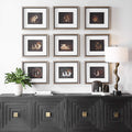 UTTERMOST Resting Bunny Framed Prints Set Of 9 - Art