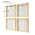 UTTERMOST Fourfold Framed Prints Set Of 4 - Art