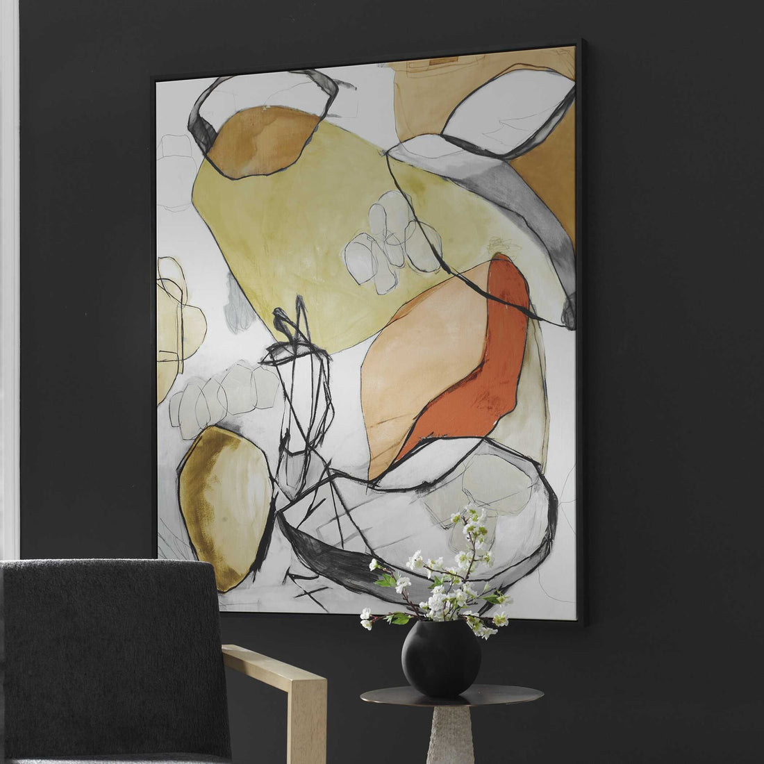 UTTERMOST Improvision Framed Abstract Art - Art