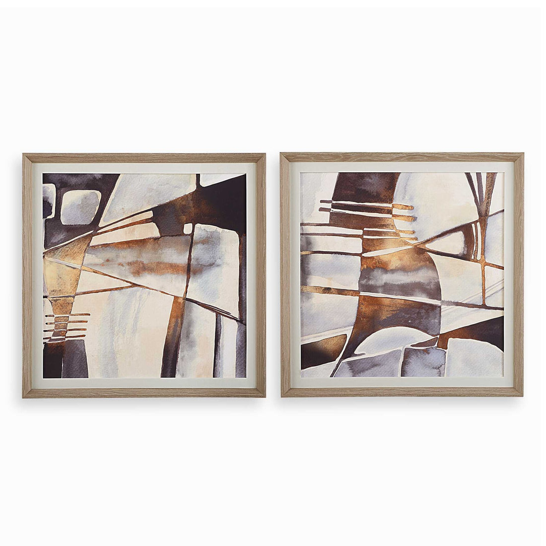 UTTERMOST Vetrina Framed Abstract Prints Set Of 2 - Art