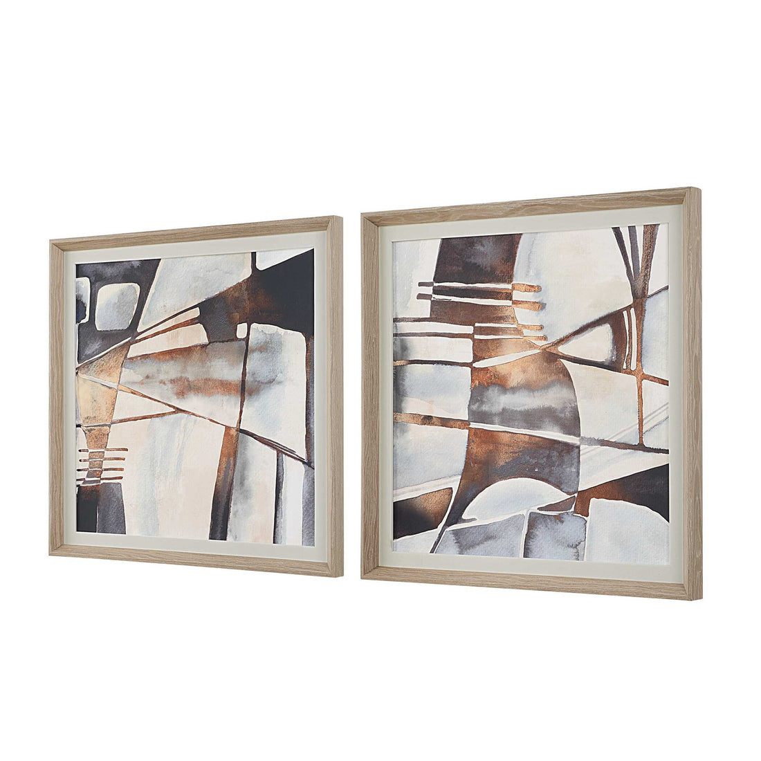 UTTERMOST Vetrina Framed Abstract Prints Set Of 2 - Art