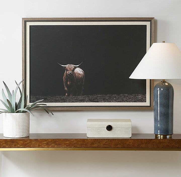 UTTERMOST KING OF THE HILL FRAMED BOVINE PRINT - Art